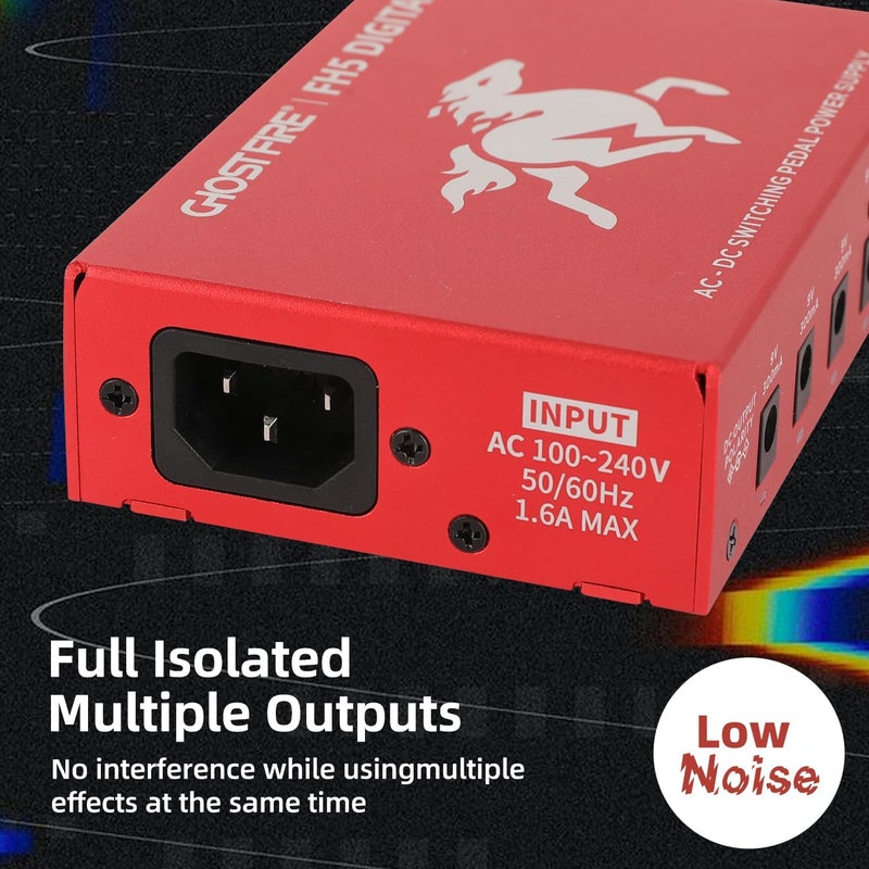GHOSTFIRE Ghost FIRE Pedal Power Supply Isolated with Independent Short-Circuit Protection (FH5-DIGITAL) - Image 4